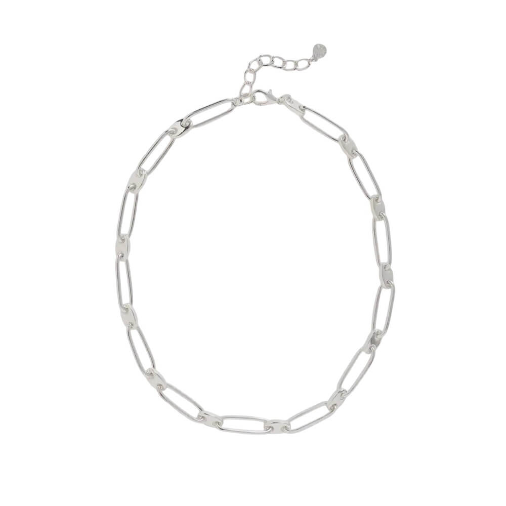 Mint Velvet Silver Tone Disc Link Necklace